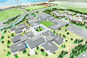 広島叡智学園の完成イメージ