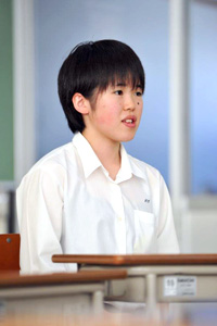 気仙沼向洋高校産業経済科3年 齋藤美空さん