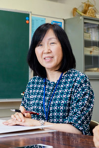 阿部文子教諭（赤見小学校教務主任）