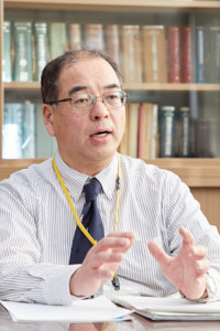 小川欣也教諭（藍川中学校３年学年主任）