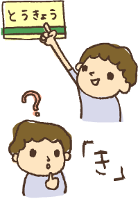 イラスト 単語だと読めるのに、１文字ずつになると読めないのはなぜ？