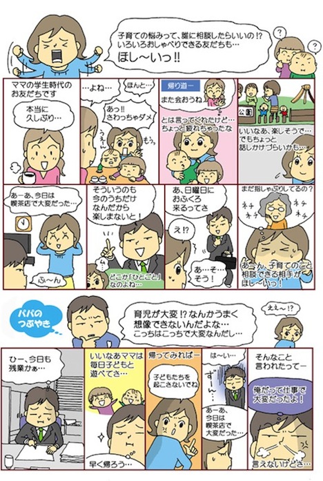 育児の悩み　誰に相談してる？