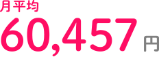 月平均60,457円