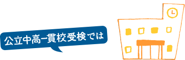公立中高一貫校受験では
