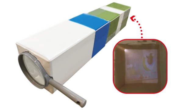 虫メガネでカメラの原理を調べよう