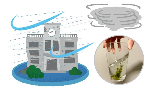 コップで台風をつくろう