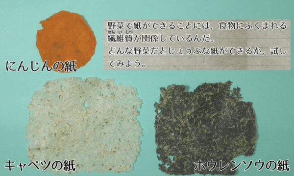 野菜で紙をつくろう！