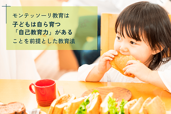 モンテッソーリ教育は子どもは自ら育つ「自己教育力」があることを前提とした教育法