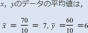 【データの分析】相関係数の求め方の解説の図