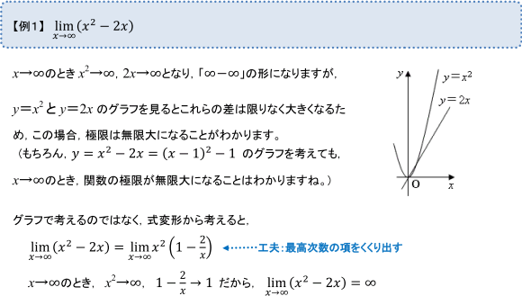 ≪極限を求める工夫≫【例1】