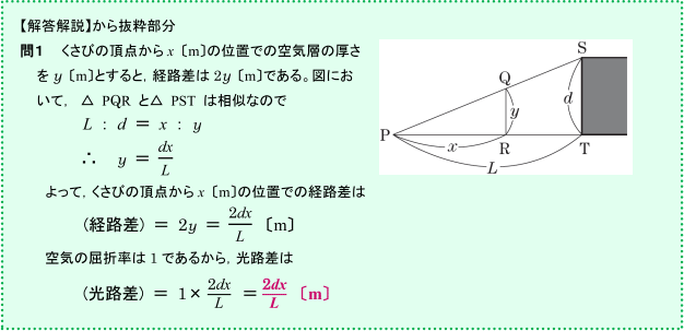 【光波】「光路差」と「経路差」は何が違うのですか。