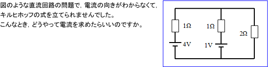 【電流】電流の向きがわからないときは,どう式を立てたらいいですか。