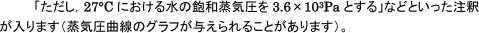 水蒸気の圧力の考え方とは？