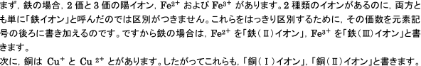 【遷移元素と化合物の性質】金属イオンの化学式の後ろに( )をつける場合はどんなとき?