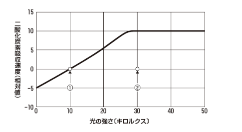 【植生と遷移】【生物と光】光合成速度、呼吸速度はグラフからどのように読み取るのですか?